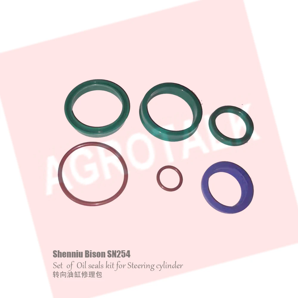 The oil sealing for power steering cylinder for Shenniu Bison series tractor like SN254 / SN304, check the dimenssions firstly