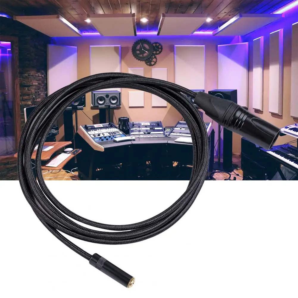 

Audio Cable High Quality Practical Aluminium Alloy 3.5mm Female to 3 Pin XLR Male Audio Adapter Cable for Speaker