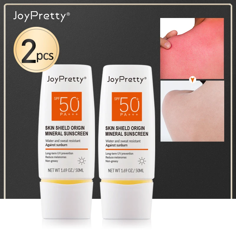 

JoyPretty 2PCS Sunscreen spf 50 Body Whitening Cream Sun Protection Protector Solar Blocker Sunblock Moisturizing Skin Care 50ml