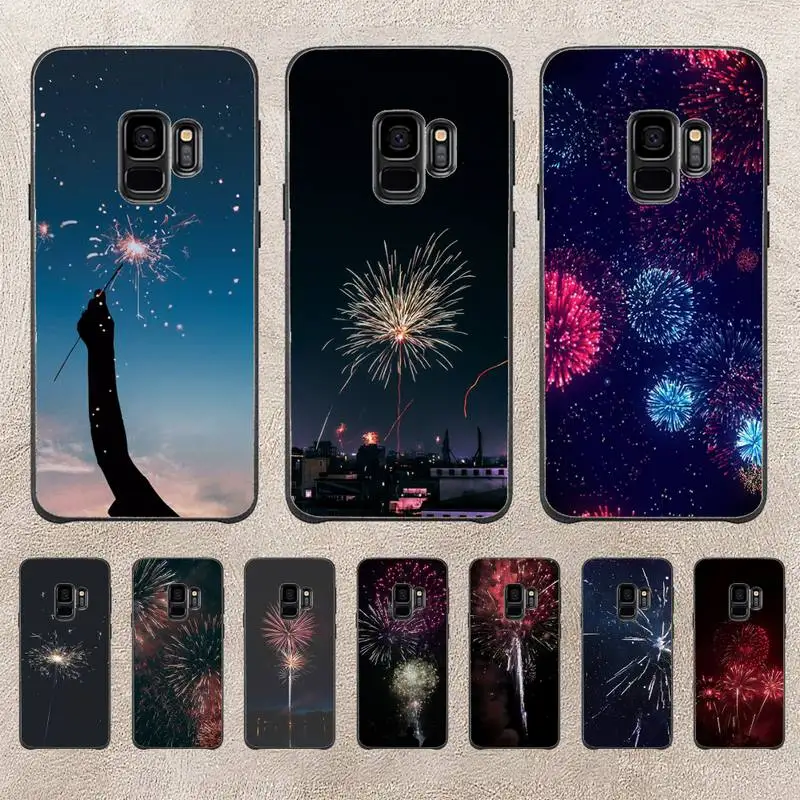 

Fireworks Phone Case For Samsung Galaxy A51 A50 A71 A21s A71 A41 A70 A30 A22 A02s A53 A72 A73 5G Cover