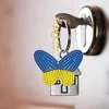 3Pcs DIY Diamond Painting Keyrings Ukrainian Flag Key Chain for Bag Backpack Car Hanging Charm Gift Accessories 5