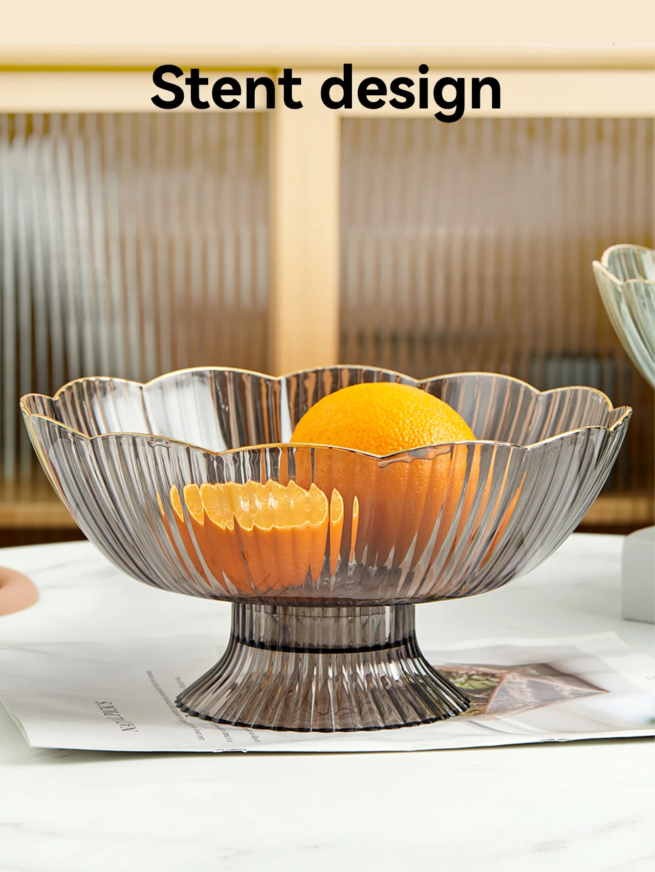 WORTHBUY Многофункциональная Тарелка Для Фруктов С Сушильной Основой Прозрачная