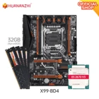 Материнская плата HUANANZHI X99 BD4 X99 с Intel XEON E5 2670 v3 с 4*8G DDR4