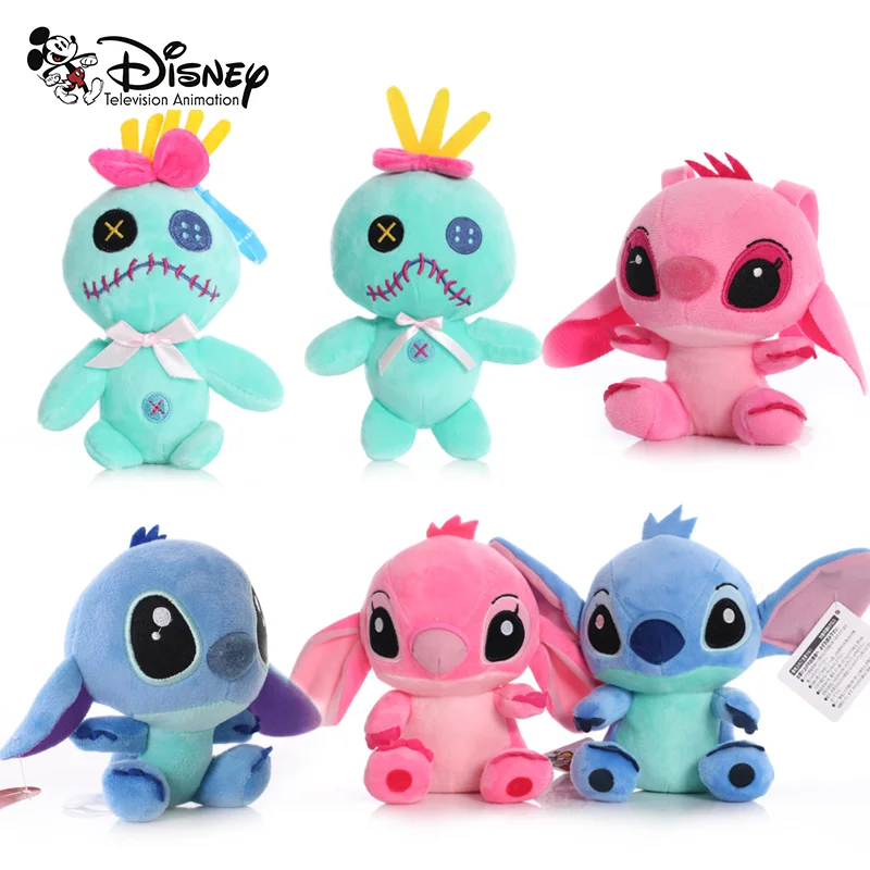 

Disney Lilo and Stitch Cartoon Blue Pink Stitch Plush Dolls Anime Toys Stich Plush Stuffed Toys Christmas Gifts for Kids