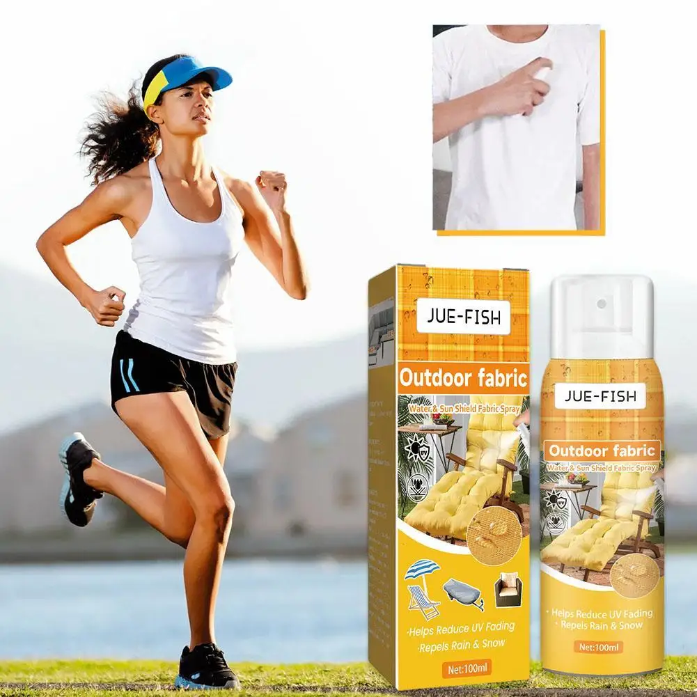 

100ml Waterproof Sunscreen Fabric Spray Summer Clothing Sun Protection Cooling Sprays Outdoor Fabric Spray Furniture Protector