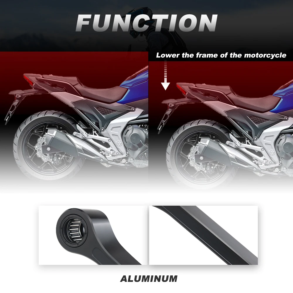 Фото Подходит для Yamaha MT09 MT09SP 2021-2025 TRACER 9 GT 2021-2024 XSR900 YZF-R9, алюминиевая понижающая тяга для мотоцикла, звено заднего подвески №3