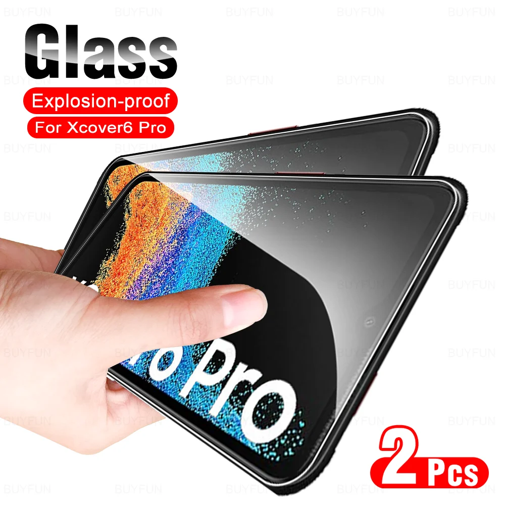 

2pcs Glass For Samsung Galaxy Xcover6 Pro Xcover5 Full Cover Tempered Glass Screen Protector For Sumsung Xcover 5 6 Pro 2 6Pro