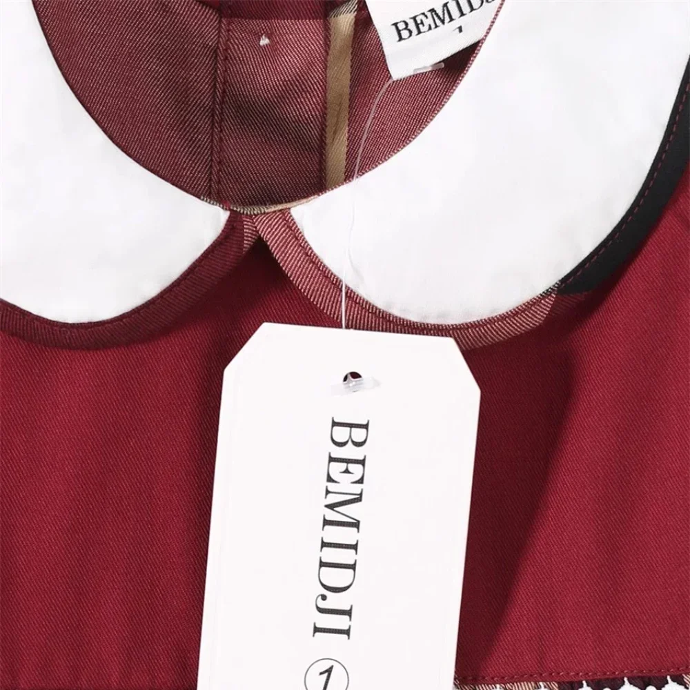 Летние дышащие полосатые клетчатые детские платья-жилет для девочек юбка