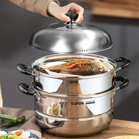 stainless steel steamer cooker food noodle roll rice steamery milk egg multi cooking steam gas stove induction cucina cookware