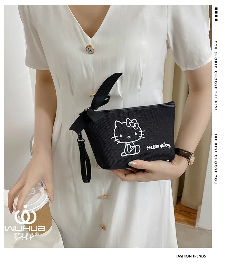 Портативная косметичка Hello Kitty Sanrio коробка для мытья женская сумка кошелек