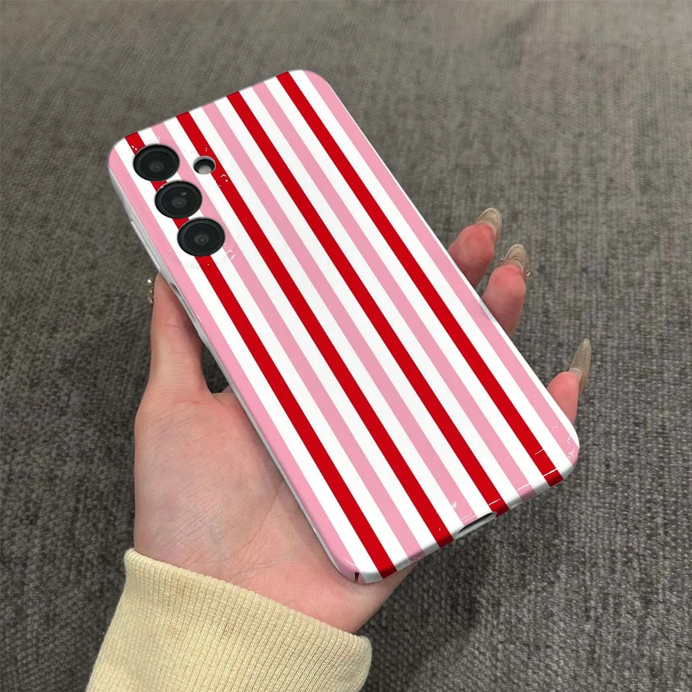 Фото Модный минималистичный чехол с полосками для Samsung Galaxy A56 A55 A54 A51 A25 A15 A06 A05, чехол Feilin Wave Oil для телефона №2