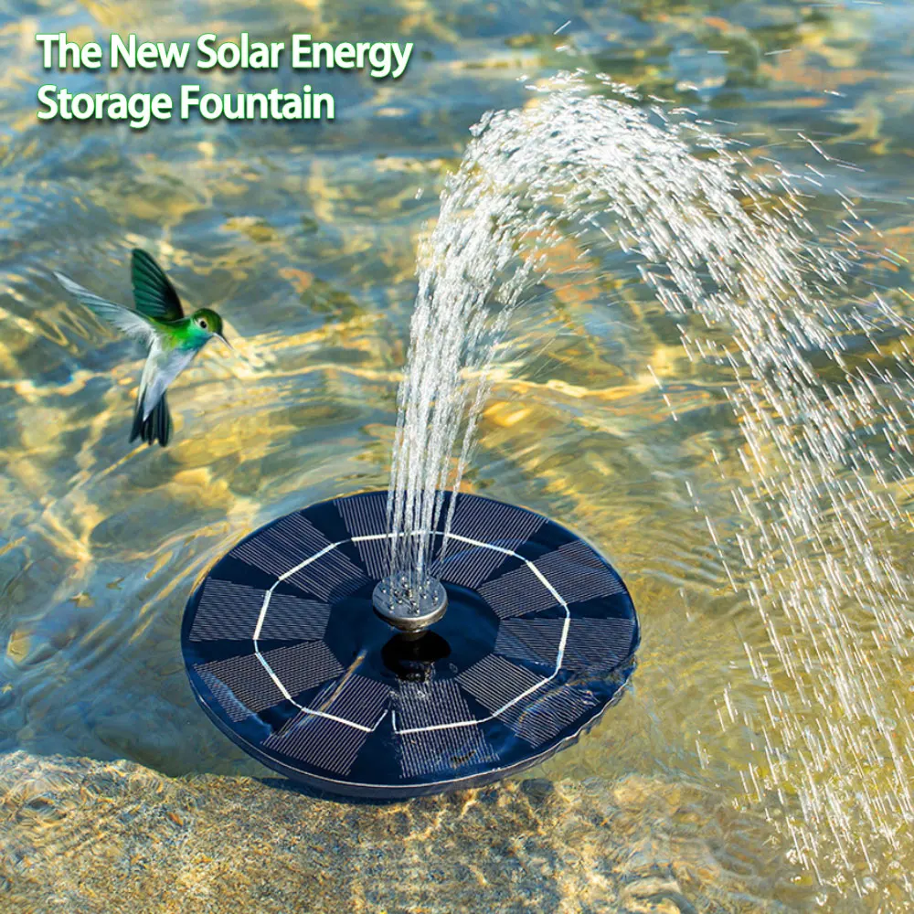 

Solar Powered Floating Pump Fountain Water Feature Bird Bath Pond Pool Garden Decoration