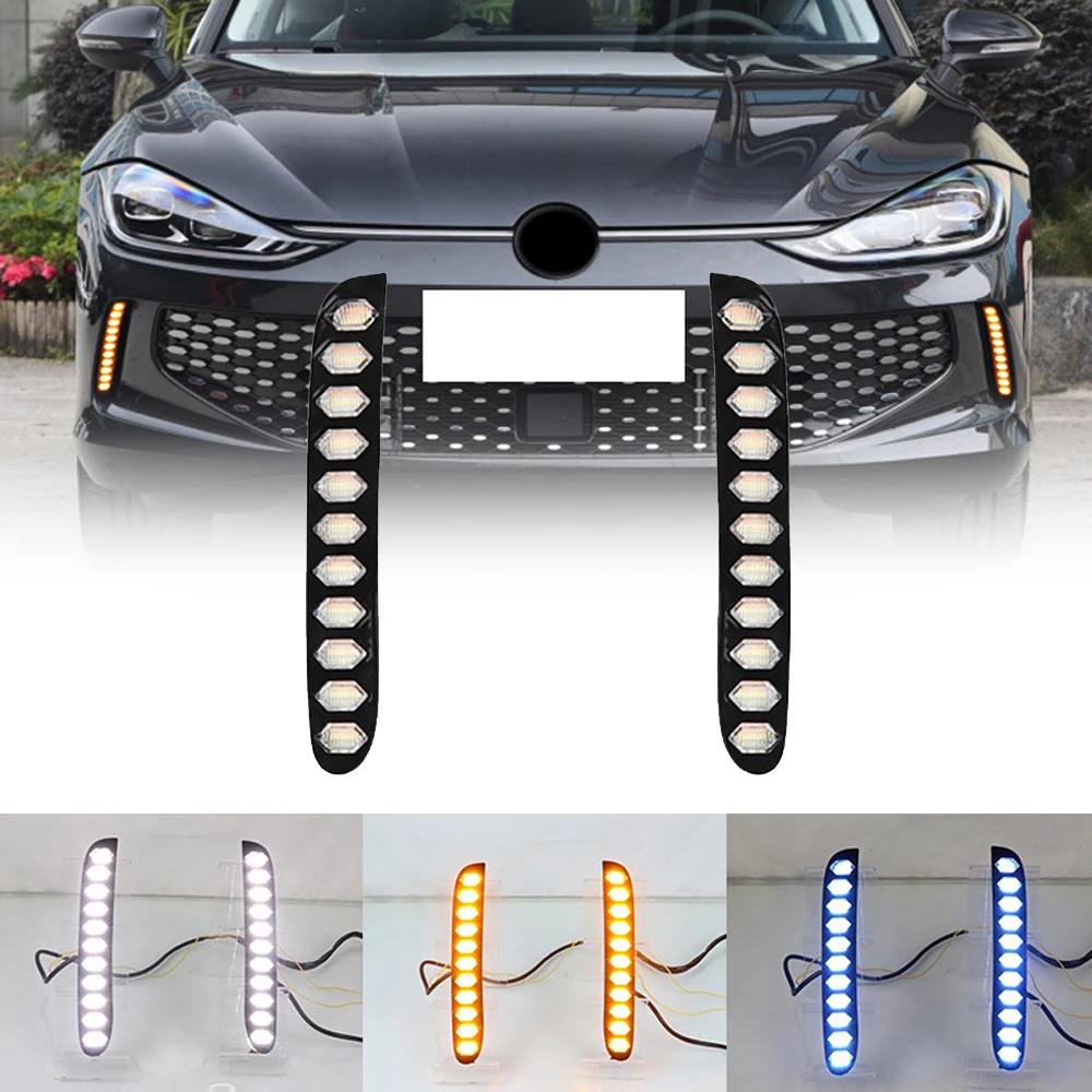 

OKEEN 2 шт. светодиодный для VW Lamando 2022 старт-сканер фары дальнего света DRL Противотуманные фары указателя поворота 12 В