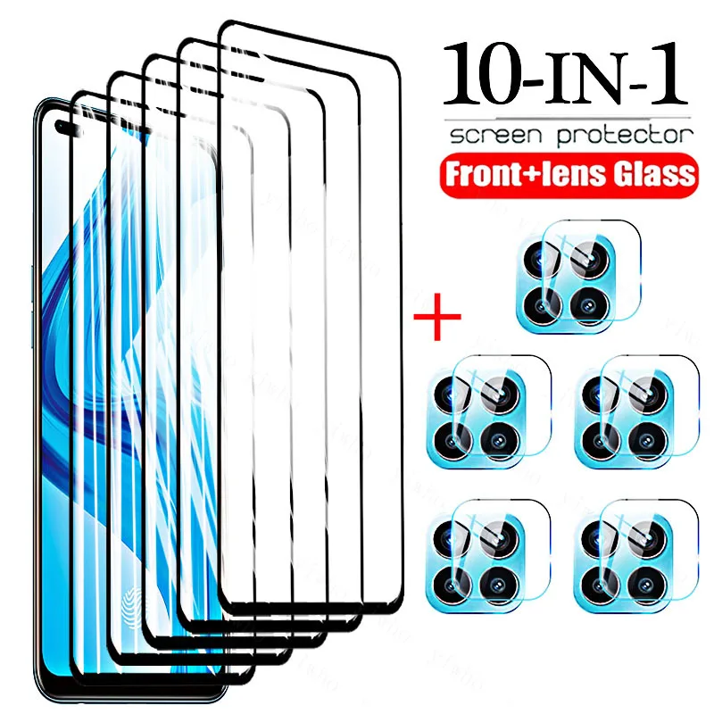 Защитное стекло 10 в 1 для Oppo F17 Pro, закаленное стекло для Oppo F17Pro Oppof17 Pro F 17pro, 6,43 дюйма, Защитная пленка для объектива камеры