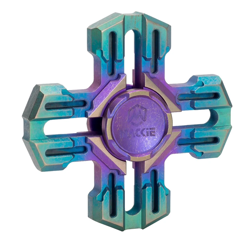 Great Saint Knight Fingertip Gyro Titanium Alloy out-of-Print Decompression EDC Toy High Speed for a Long Time enlarge