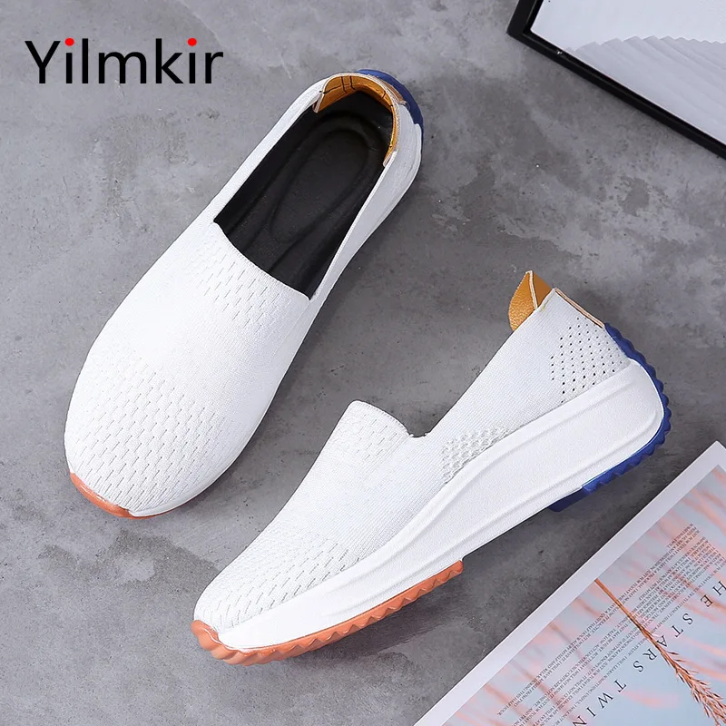 

Comfortable Lightweight Non Slip Flat Mesh Women Sneakers Fashion Casual Outdoor Travel Wear Resistant Simple Lady Walking Shoes