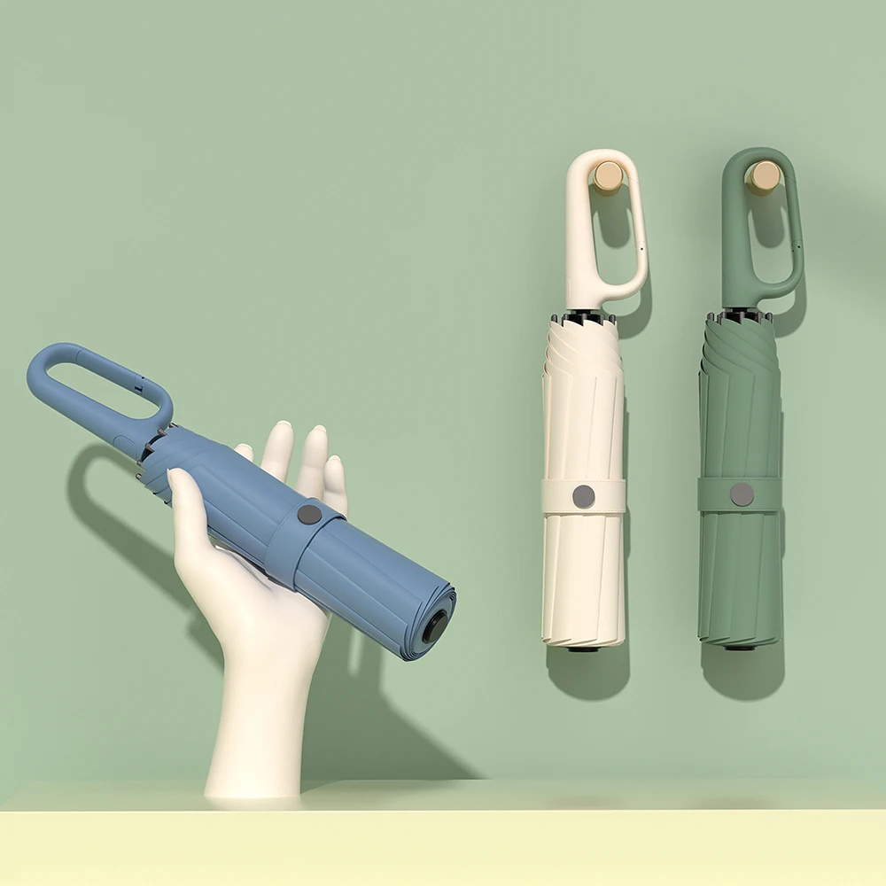 

Зонт VETTA автоматический с пряжкой, модный Зонт с 10 прочными косточками, специальная ручка с крючком