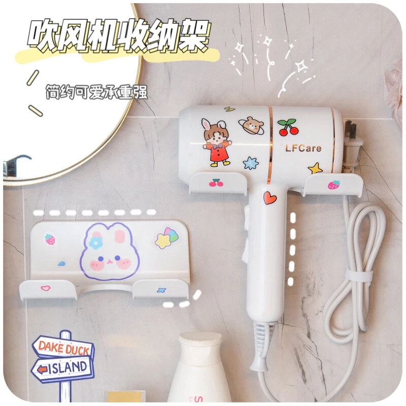

Wall Mounted Rack Organizer Hair Straightener Dryer Holder Storage Rack For Bathroom Organizer Storage Box Shelf Accessories
