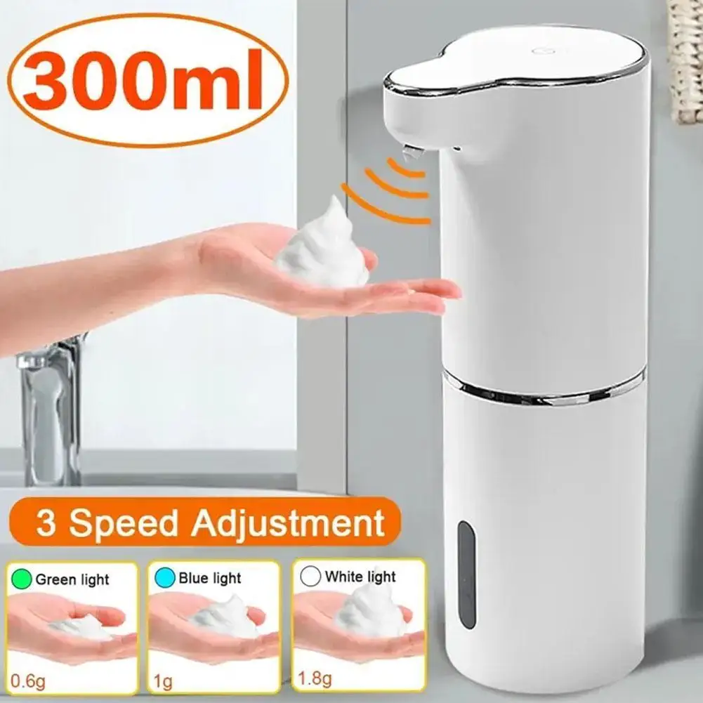 

Automatic Foam Soap Dispensers Bathroom Smart Touchless 300ML USB Soap Infrared Charging Pump Liquid Machine Dispenser Sens J6S6