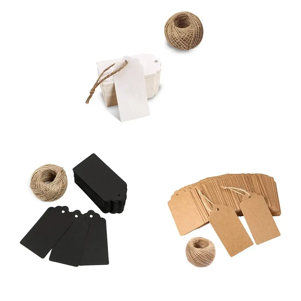 100 шт. крафт-бумага этикетка на голову праздничная нотка сделай сам пустая цена