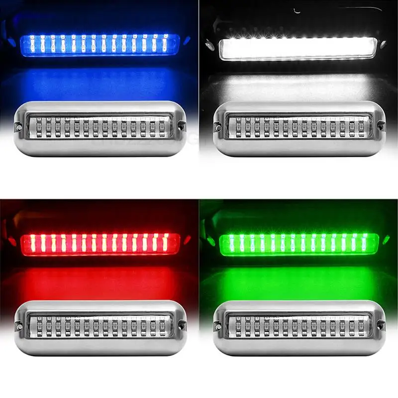 

2Pcs 5 Inch Yacht Underwater Light 27/42 LED Navigation Light For Truck Boat Stern Anchor Light Marine Boat Sailing Signal Light