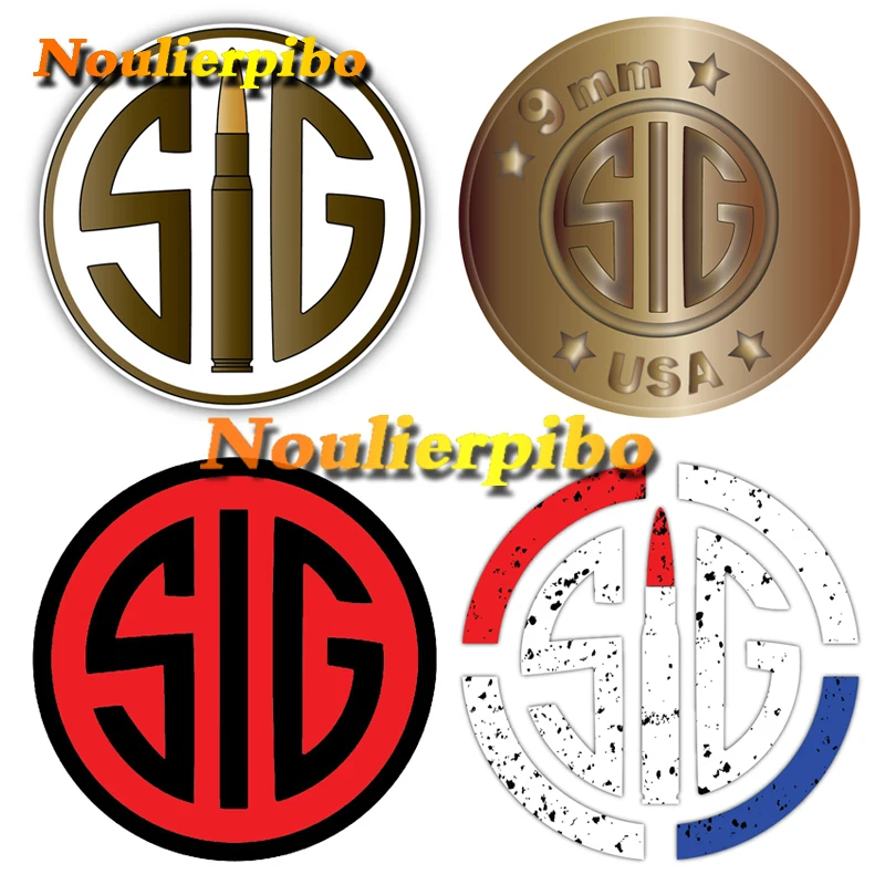 

SIG Sauer Firearm Gun Rifle Pistol Bullet Sticker Vinyl Waterproof Reflective Decal Truck Car Bumper Window Mirror Trunk Decal