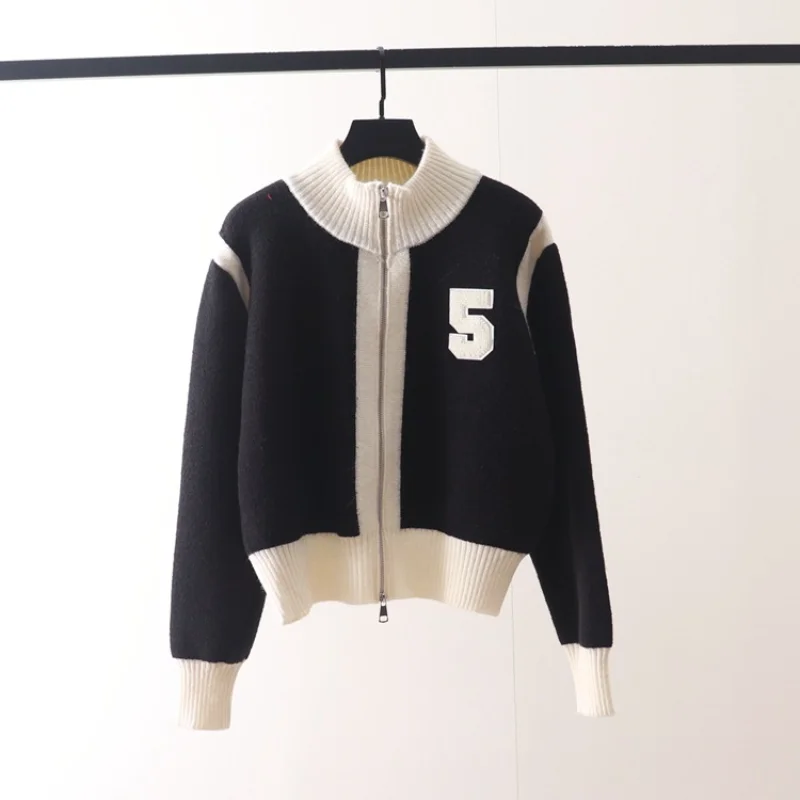 

Women Sweater Cardigans Women Zipper Long Sleeve Casual Vintage Jacket Autumn Winter 2022 Traf Tops Outwear Clothes Pull Femme