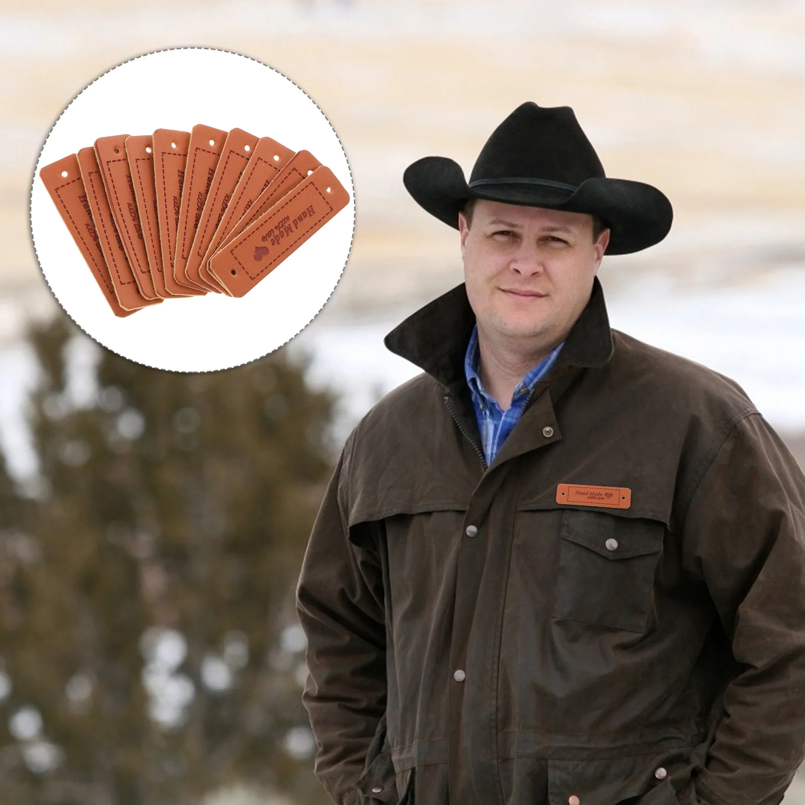 

Tags Leatherfor Clothing Crochet Labels Items Label Tag Garment Pu Accessories Knittinglove Sewing Diyembossed Hand Made