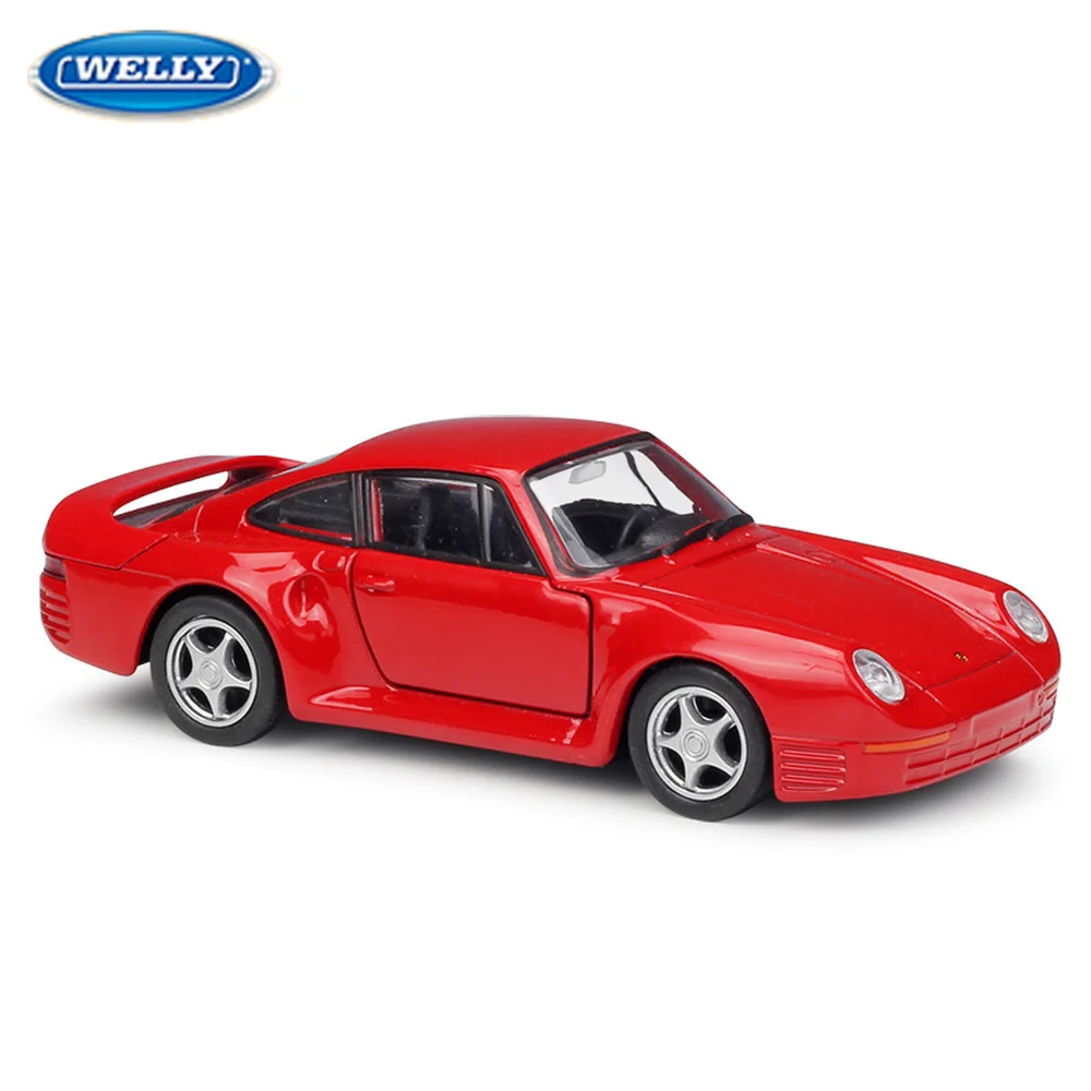 

WELLY 1:36 Porsche 959 Alloy Sport Car Model Diecasts & Toy Vehicles Toy Cars For Collection Kid Toys For Children Gifts Boy Toy