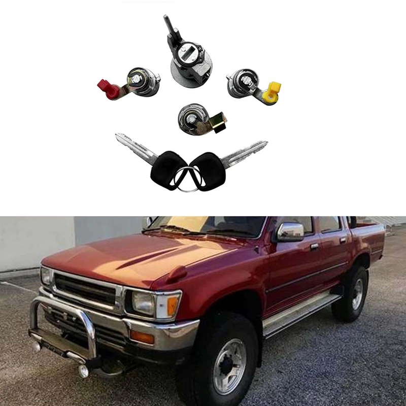 

Car Ignition Door Locks & Gas Lock With 2 Keys Cylinder Set Parts For Toyota Pickup Truck 1988 - 1997 69005-35130 69058-60041