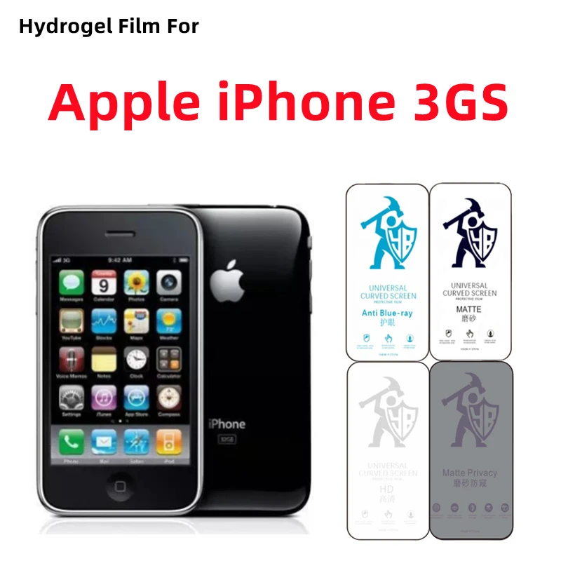 

2pcs Matte Hydrogel Film For Apple iPhone 3GS HD Screen Protector For Apple iPhone 3GS Eye Care Privacy Matte Protective Film