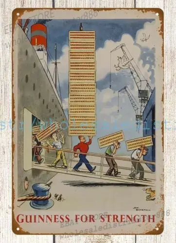 Гуиннесс 1945 года для силовых док-станций рабочих пива металлическая жестяная