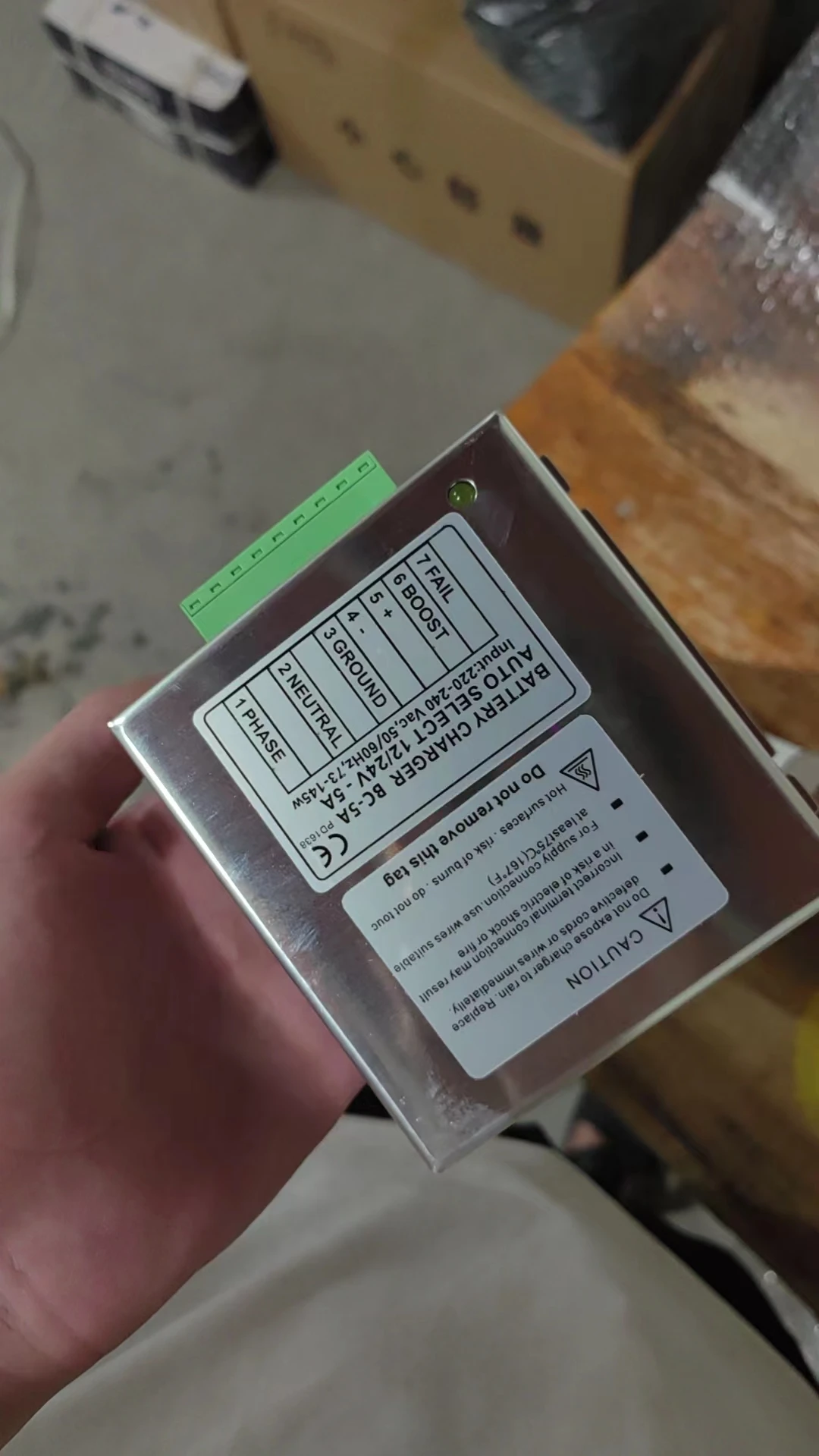 BC-5A 12V/24V Datakom высокоэффективное зарядное устройство 5А запасной дизельный