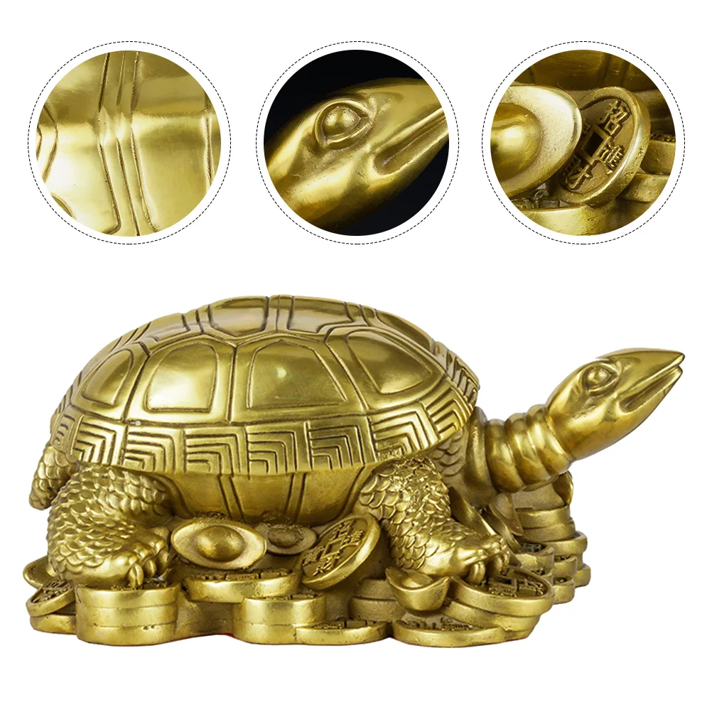 

Turtle Statue Tortoise Brass Statues Feng Artware Model Brassware Decoration Auspicious Collectablesmillennium Small Sea Carved