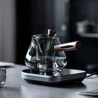 pinny high borosilicate side handle glass teapot japanese style tea separator heat resistant drinkware