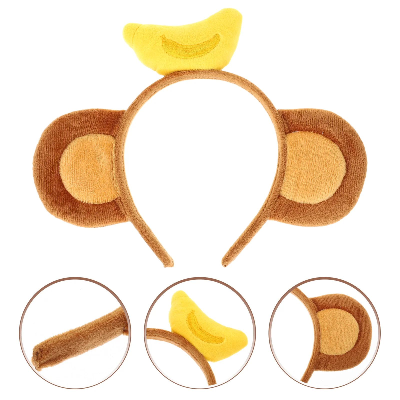 

Monkey Ears Hairband Banana Headband Cute Headband Decorative Headband for Women