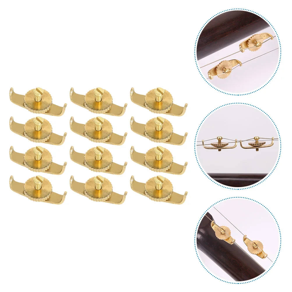 

12pcs Durable Practical Reliable Erhu Adjustment Tools Erhu Fine Tuners for Erhu