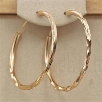european and american circle earrings big gold earrings wave exaggerated atmosphere personality earrings cold wind earrings