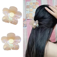 sweet flower shape hair claws elegant makeup hair clips hairpins barrette headwear for women girls hair accessories gifts