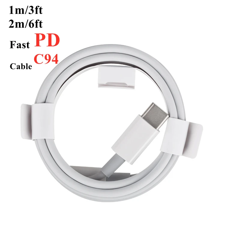 

10pcs/M USB-C to 8pin Cable USB 2.0 Data Sync Charge Cable For Support Fast Charging Cable For 14 i13 Pro Max 12 11 With Box