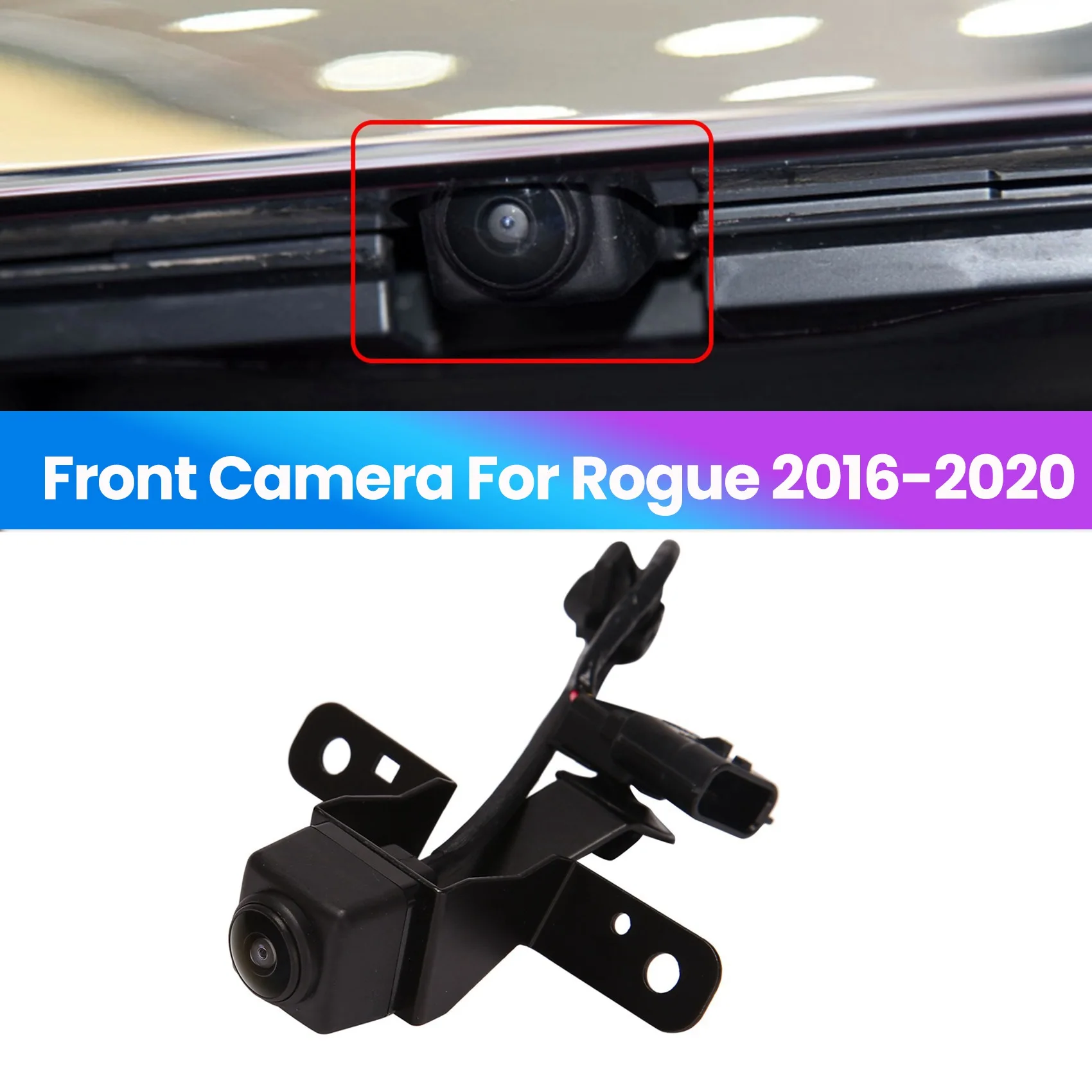 

Новая передняя решетка для парковочной камеры 284F1-6FL0A для Nissan Rogue 2016 2017 2018 2019 2020