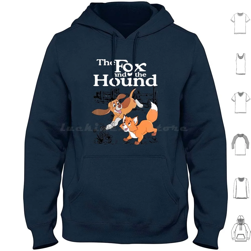 

Хлопковая толстовка с капюшоном Fox And The Hound, с длинным рукавом