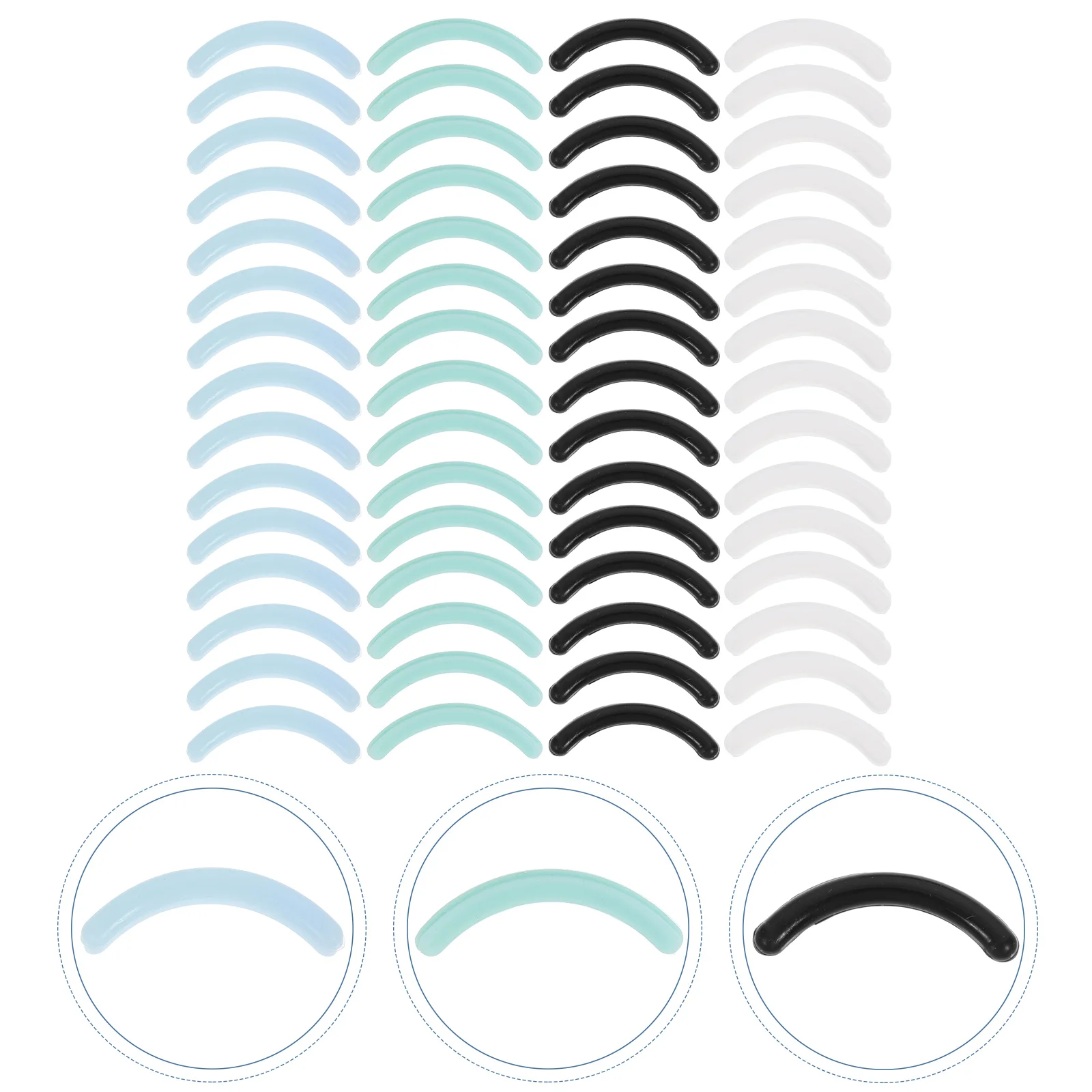 

80Pcs Pads Lash Curler Replacement Pads Lash Curler Refill Lash Tool Pad Eyelash Curler Pads