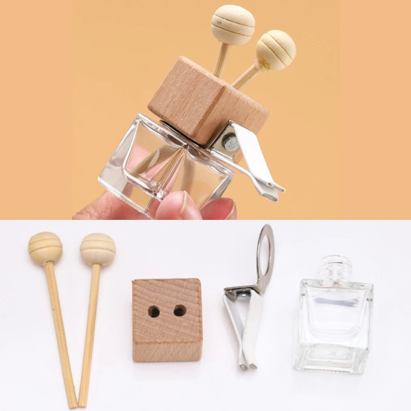 1 шт. 8/10/15 мл алмазная форма автомобильная парфюмерная стеклянная бутылка для