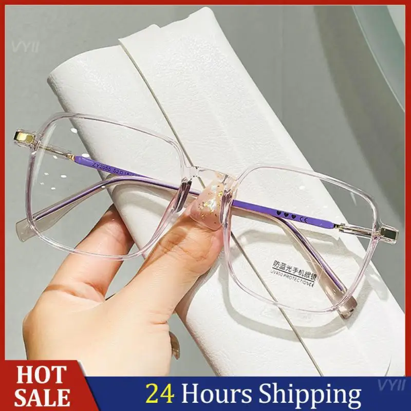 

Плоские зеркальные антисиние очки унисекс аксессуары очки простые мужские и женские плоские очки для чтения модная большая оправа