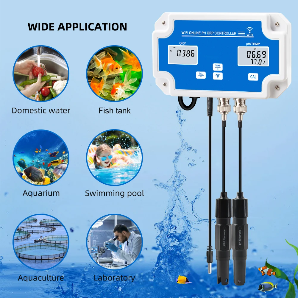 Hedao PH-W2839EU с функцией регистрации данных Taya Smart wifi PH ORP контроллер для аквариумов