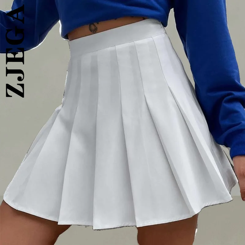 

Женская юбка Zjega, новая модная повседневная Мягкая юбка в стиле преппи, Милая юбка Y2k, женская одежда в стиле Харадзюку