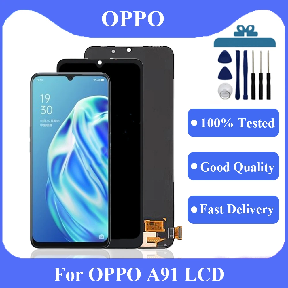 

6.4" Original AMOLED For OPPO A91 PCDM00,CPH2001,CPH2021 LCD Display Touch Screen Digitizer Assemby For Oppo A91 LCD Replacement