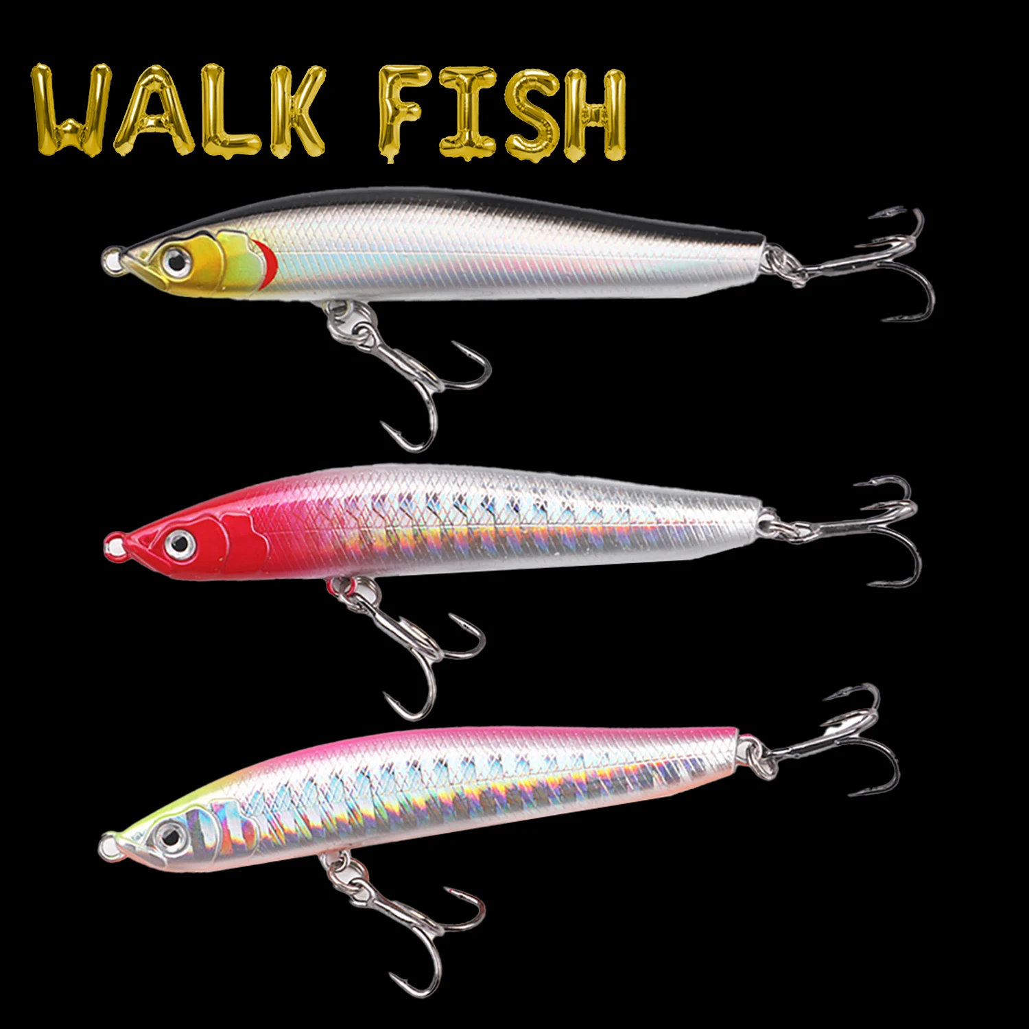 Bait Artificial Hard Bait Sunken Swinging Device Saltwater Bass Parker Trout Fishing Tackle
