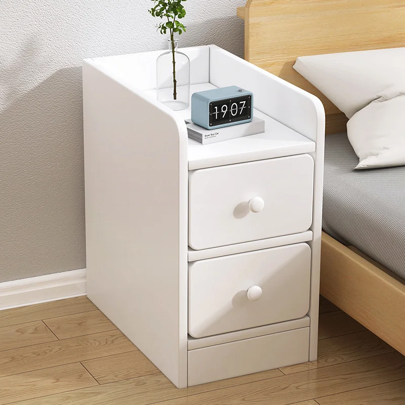 Simple And Modern Bedside Table With Drawers Home Bedroom Night Table Narrow Gap Mini Ultra-narrow Small Bedside Locker